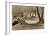 Chemin éclairé dans un sous-bois-Eugene Delacroix-Framed Giclee Print