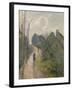 Chemin montant à Osny (Val d'Oise)-Camille Pissarro-Framed Giclee Print