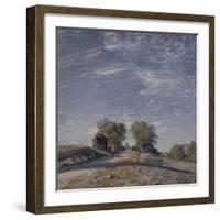 Chemin montant au soleil-Alfred Sisley-Framed Giclee Print