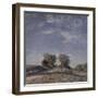 Chemin montant au soleil-Alfred Sisley-Framed Giclee Print