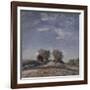 Chemin montant au soleil-Alfred Sisley-Framed Giclee Print