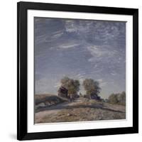 Chemin montant au soleil-Alfred Sisley-Framed Giclee Print