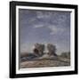 Chemin montant au soleil-Alfred Sisley-Framed Giclee Print