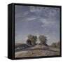 Chemin montant au soleil-Alfred Sisley-Framed Stretched Canvas