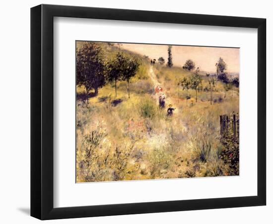 Chemin montant dans les hautes herbes-Pierre-Auguste Renoir-Framed Giclee Print