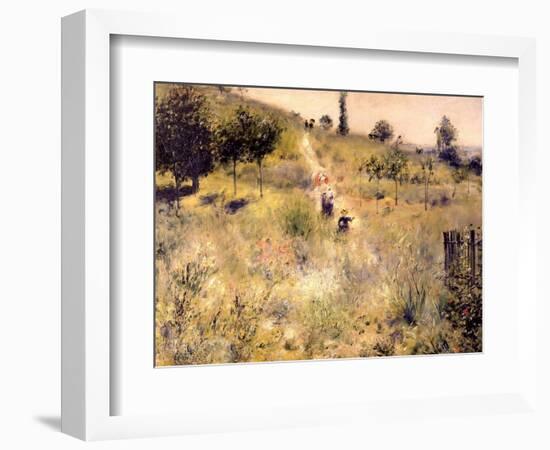 Chemin montant dans les hautes herbes-Pierre-Auguste Renoir-Framed Giclee Print