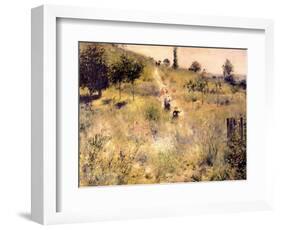 Chemin montant dans les hautes herbes-Pierre-Auguste Renoir-Framed Giclee Print