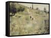 Chemin montant dans les hautes herbes-Pierre-Auguste Renoir-Framed Stretched Canvas