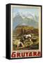 Chemins De Fer De La Gruyere 1906-null-Framed Stretched Canvas