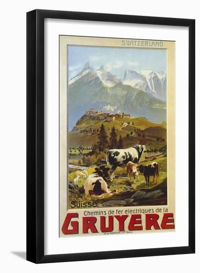 Chemins De Fer De La Gruyere 1906-null-Framed Premium Giclee Print