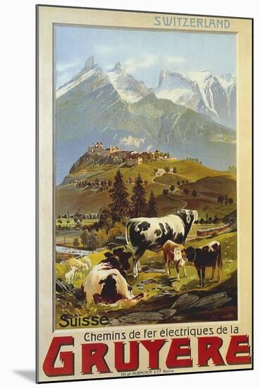 Chemins De Fer De La Gruyere 1906-null-Mounted Giclee Print