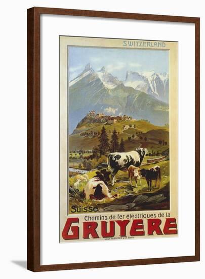 Chemins De Fer De La Gruyere 1906-null-Framed Giclee Print