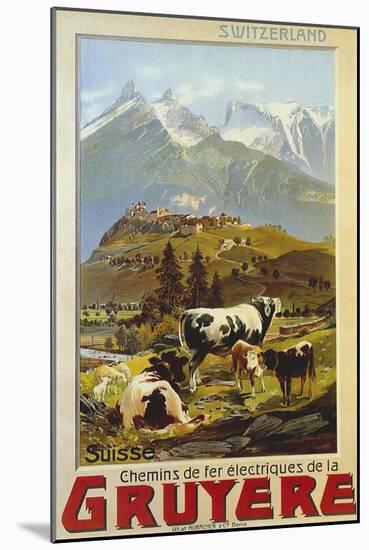 Chemins De Fer De La Gruyere 1906-null-Mounted Giclee Print