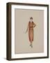 Chemise plissée crêpe de Chine mordoré-Madeleine Vionnet-Framed Giclee Print