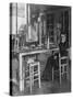 Chemist Marie Curie in Her Laboratory-null-Stretched Canvas