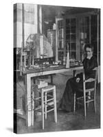 Chemist Marie Curie in Her Laboratory-null-Stretched Canvas