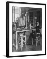 Chemist Marie Curie in Her Laboratory-null-Framed Premium Photographic Print