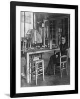 Chemist Marie Curie in Her Laboratory-null-Framed Premium Photographic Print