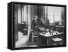 Chemist Marie Curie in Her Laboratory-null-Framed Stretched Canvas