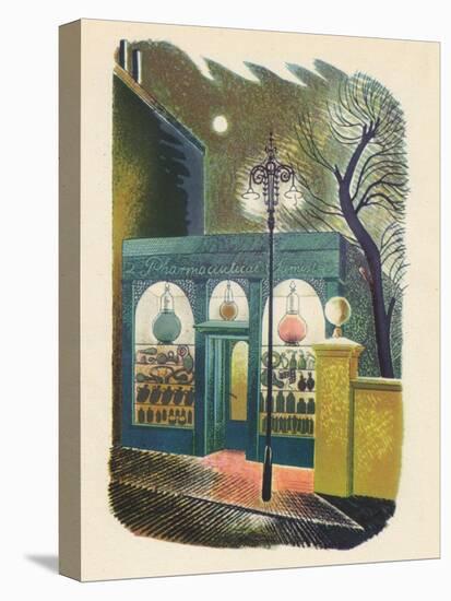 'Chemist Shop at Night', 1938, (1946)-Eric Ravilious-Stretched Canvas