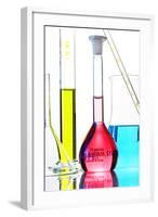 Chemistry Glass-ware-Sigrid Gombert-Framed Premium Photographic Print