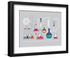 Chemistry Infographic-Marish-Framed Art Print