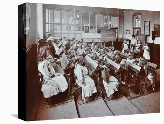 Chemistry Lesson, Albion Street Girls School, Rotherhithe, London, 1908-null-Stretched Canvas