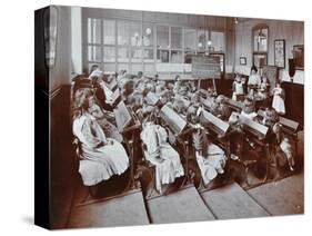 Chemistry Lesson, Albion Street Girls School, Rotherhithe, London, 1908-null-Stretched Canvas