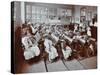 Chemistry Lesson, Albion Street Girls School, Rotherhithe, London, 1908-null-Stretched Canvas