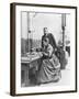 Chemists Pierre Curie and Wife Marie Curie in Their Laboratory-null-Framed Premium Photographic Print