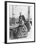 Chemists Pierre Curie and Wife Marie Curie in Their Laboratory-null-Framed Premium Photographic Print