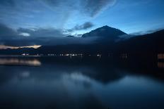 Peaceful Village Chalets on a Volcano Crater Lake on Lake Batur, Bali Island, Indonesia.-CHEN WEI SENG-Photographic Print