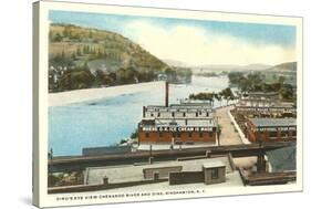 Chenango River, Binghamton, New York-null-Stretched Canvas