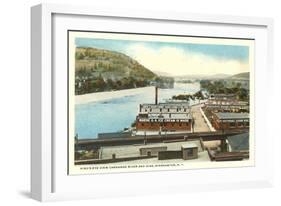 Chenango River, Binghamton, New York-null-Framed Art Print