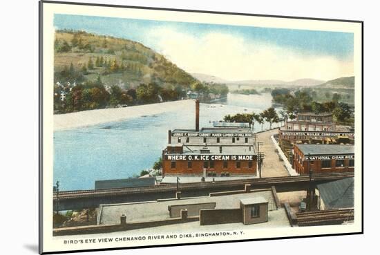 Chenango River, Binghamton, New York-null-Mounted Art Print