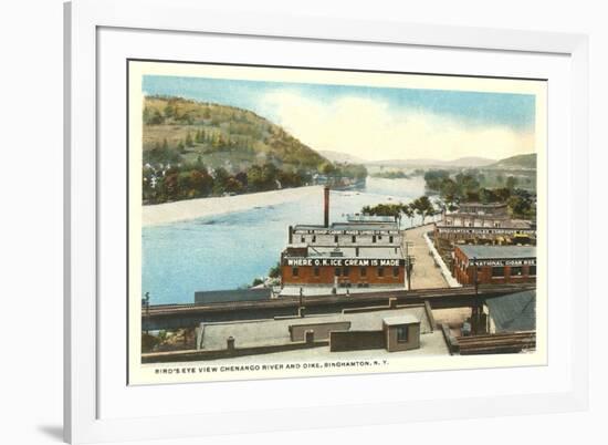 Chenango River, Binghamton, New York-null-Framed Premium Giclee Print