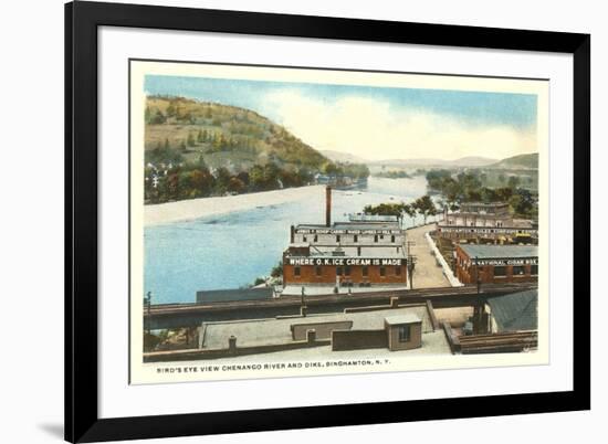 Chenango River, Binghamton, New York-null-Framed Premium Giclee Print