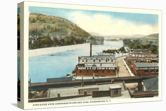 Chenango River, Binghamton, New York-null-Stretched Canvas