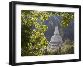 Chendebji Chorten Between Wangdue Phodrang and Trongsa, Bhutan, Asia-Lee Frost-Framed Photographic Print