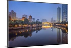 Chengdu, Sichuan, China at Anshun Bridge.-SeanPavonePhoto-Mounted Photographic Print