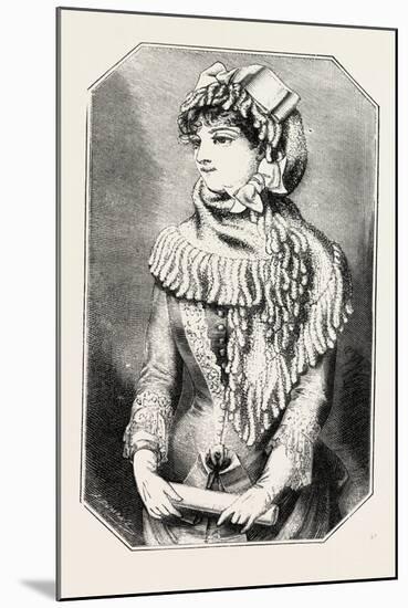 Chenille Mantille, Fashion, 1882-null-Mounted Giclee Print