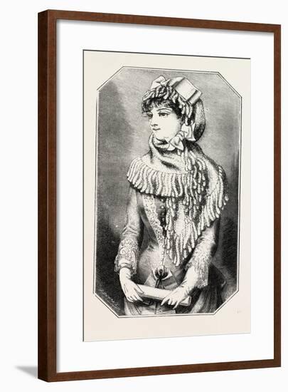 Chenille Mantille, Fashion, 1882-null-Framed Giclee Print