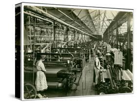 Chenille Weft Weaving, Carpet Factory, 1923-English Photographer-Stretched Canvas