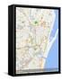 Chennai, India Map-null-Framed Stretched Canvas