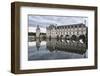 Chenonceau castle reflected in the Loire, UNESCO World Heritage Site, Chenonceaux, Indre-et-Loire, -Francesco Vaninetti-Framed Photographic Print