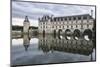 Chenonceau castle reflected in the Loire, UNESCO World Heritage Site, Chenonceaux, Indre-et-Loire, -Francesco Vaninetti-Mounted Photographic Print