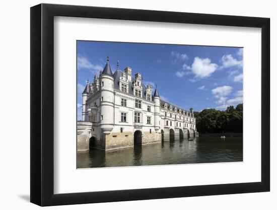 Chenonceau castle, UNESCO World Heritage Site, Chenonceaux, Indre-et-Loire, Centre, France, Europe-Francesco Vaninetti-Framed Photographic Print