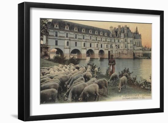 Chenonceaux, Le Chateaux, La Facade Orientale-null-Framed Giclee Print