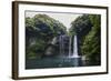 Cheonjiyeon Pokpo Waterfall, Island of Jejudo, UNESCO World Heritage Site, South Korea, Asia-Michael-Framed Photographic Print