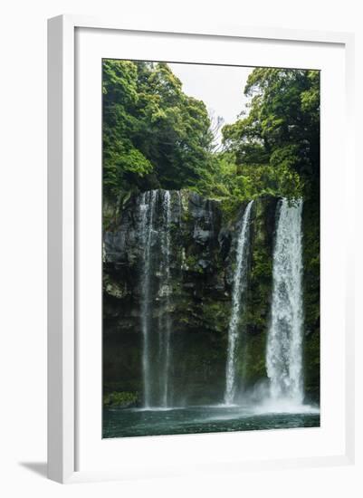 Cheonjiyeon Pompom Waterfall, Island of Jejudo, South Korea-Michael Runkel-Framed Photographic Print